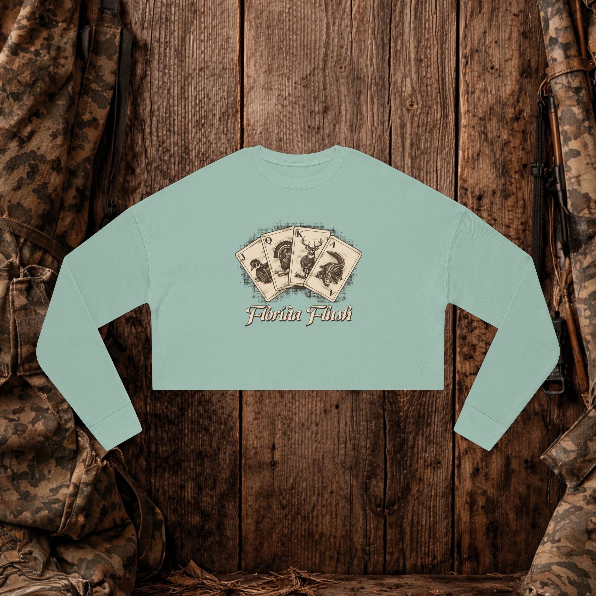 "Florida Flush" Cropped Sweatshirt