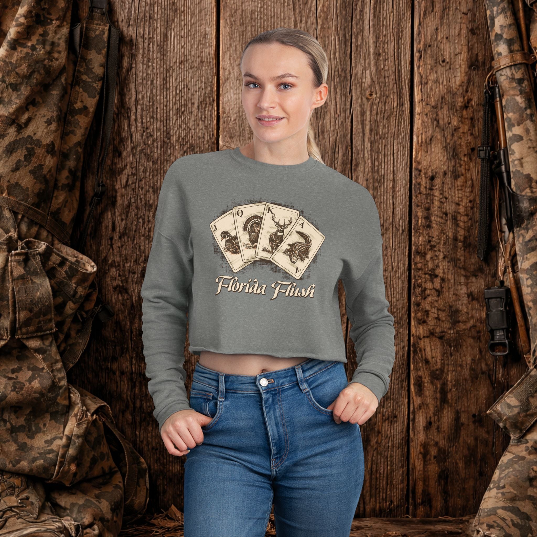 "Florida Flush" Cropped Sweatshirt