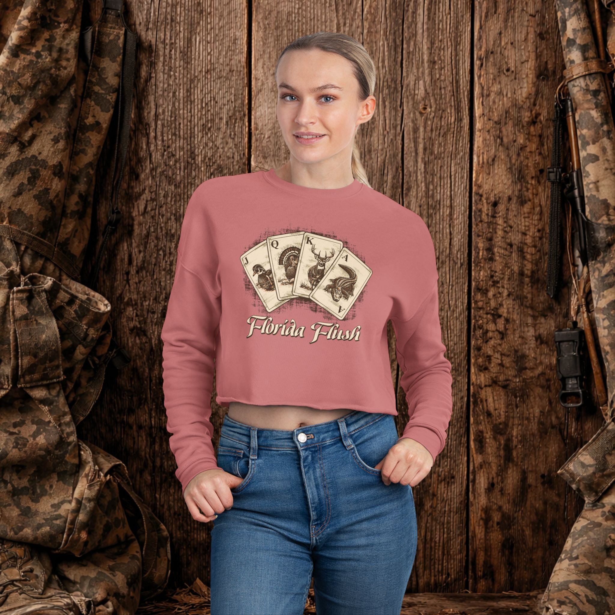 "Florida Flush" Cropped Sweatshirt